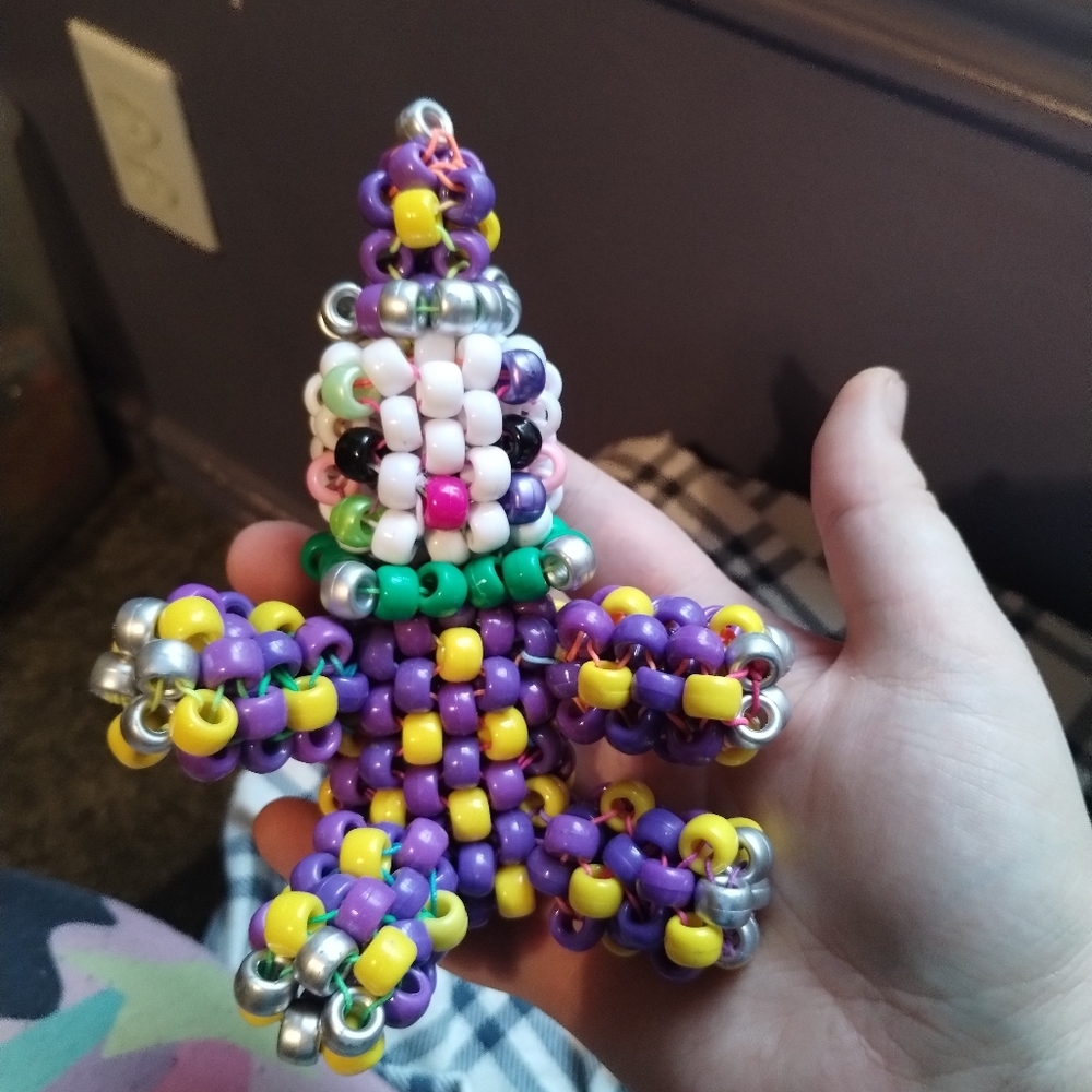 Custom Beaded Kandi Clown - Picture 2 of 3
